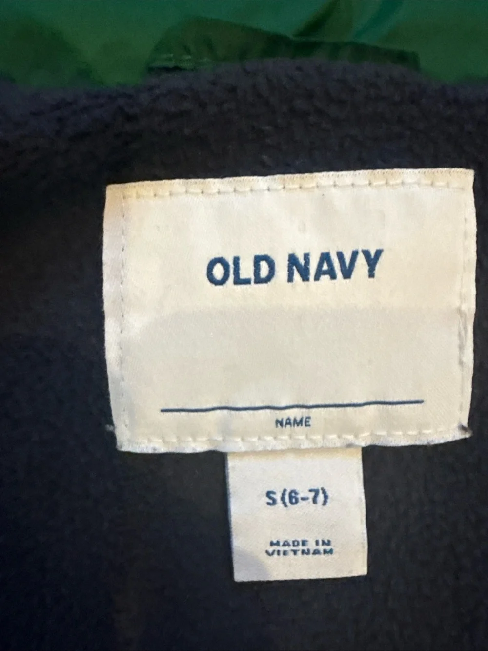 Old Navy sleeveless puffer